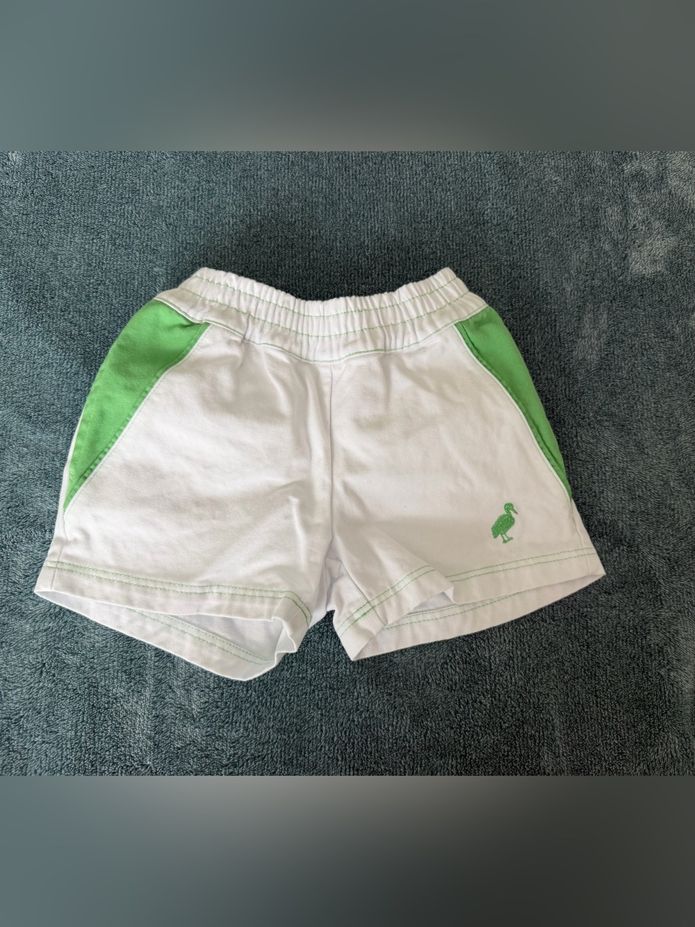 The Beaufort Bonnet Company TBBC Sheffield Shorts Toddler Boy 2T White Green